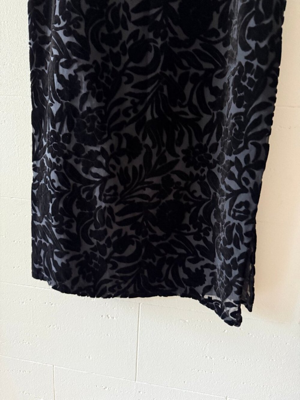 Vintage Y2K Burnout Velvet Maxi Dress Whimsygoth Witchy Grunge | Medium - Picture 13 of 16